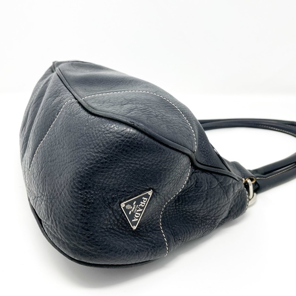 Vintage Prada Leather Moon Bag Black - Picture 7 of 14